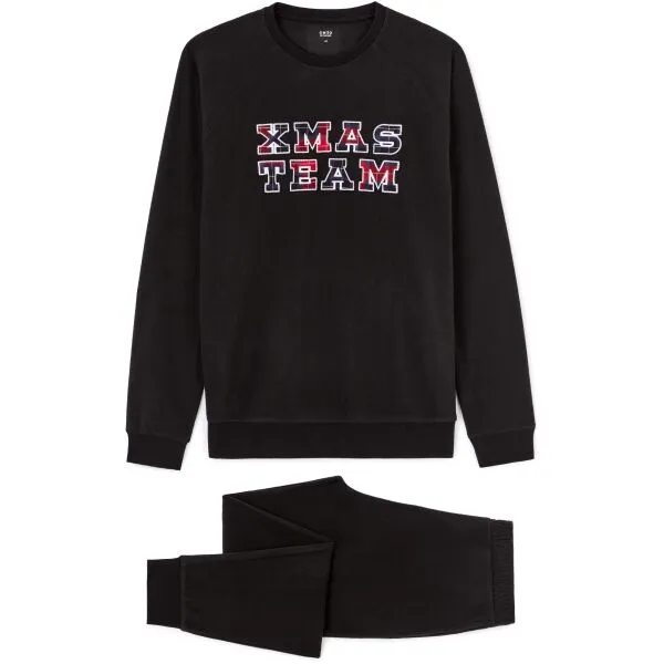 CELIO XJIPYTEAM Pánske pyžamo, čierna, veľkosť