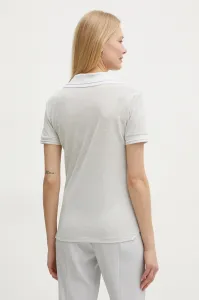 Polo tričko Patrizia Pepe dámske, strieborná farba, 8K0279 K128