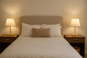 Opviq Sada 2 stolních lamp Deno I krémová