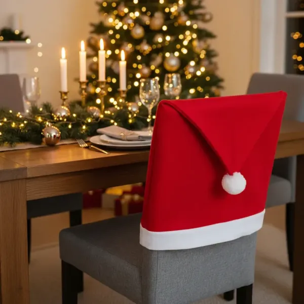 Tutumi Sada 6 ks potahů na židle SANTA červená
