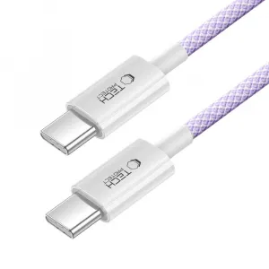 Tech-Protect Ultraboost Lite kábel USB-C / USB-C PD 60W / 3A 1m, fialový