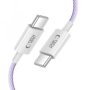 Tech-Protect Ultraboost Lite kábel USB-C / USB-C PD 60W / 3A 1m, fialový