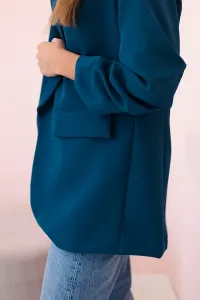 Legínovo Elegantné ťavie sako s klopňami Farba: Tmavobéžová, Veľkosť: UNI