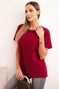 Legínovo Dámska bavlnená blúzka klasického strihu béžová Farba: Hnedá, Veľkosť: UNI