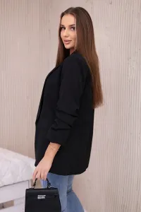 Legínovo Elegantné ťavie sako s klopňami Farba: Tmavobéžová, Veľkosť: UNI