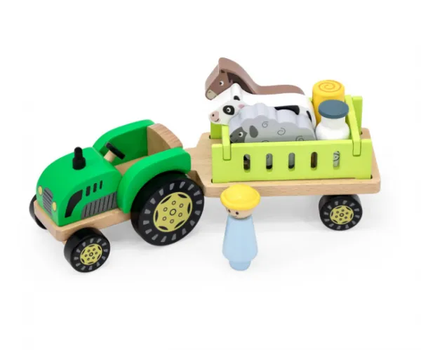Drevený traktor Viga 44680