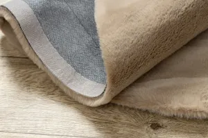 Koberec BUNNY tmavobéžový kruh