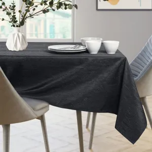 Súprava obrusov a behúňov na stôl AmeliaHome VESTA 115x200+35x200 cm čierna
