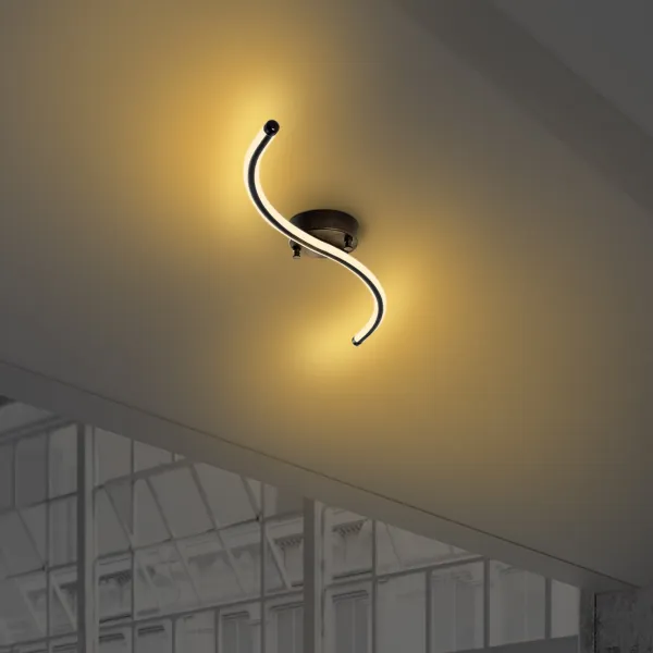 Opviq Stropné LED svietidlo Yilan čierne