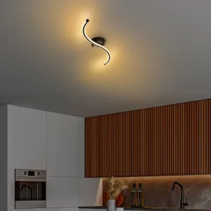 Opviq Stropné LED svietidlo Yilan čierne