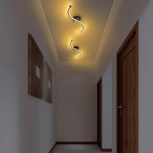 Opviq Stropné LED svietidlo Yilan čierne