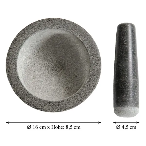 Kesper Mažiar s tĺčikom LILY 16 cm žulový