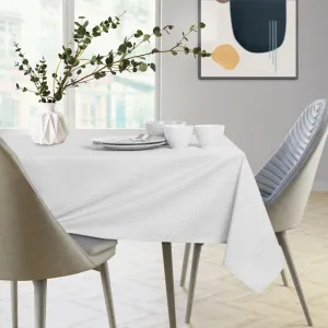 Súprava obrusu a behúňa na stôl AmeliaHome Gaia 115x200+35x200 cm biela