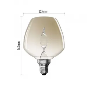 EMOS LED žárovka DECO FLAME S123 I teplá bílá