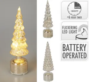 Mondex Vianočné LED svetelné dekorácie Karter 36 cm strieborná/teplá biela