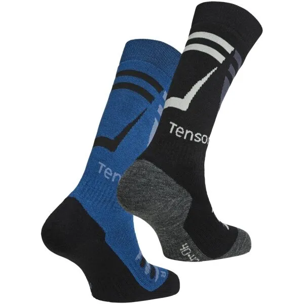 TENSON CORE SKI SOCK 2PK Lyžiarske ponožky, modrá, veľkosť 42-45