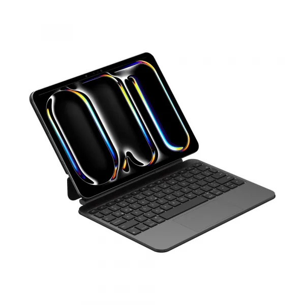 JP Magnetic Keyboard MK09 Aluminium puzdro na tablet, iPad Pro 11 2024 / 2025, čierne