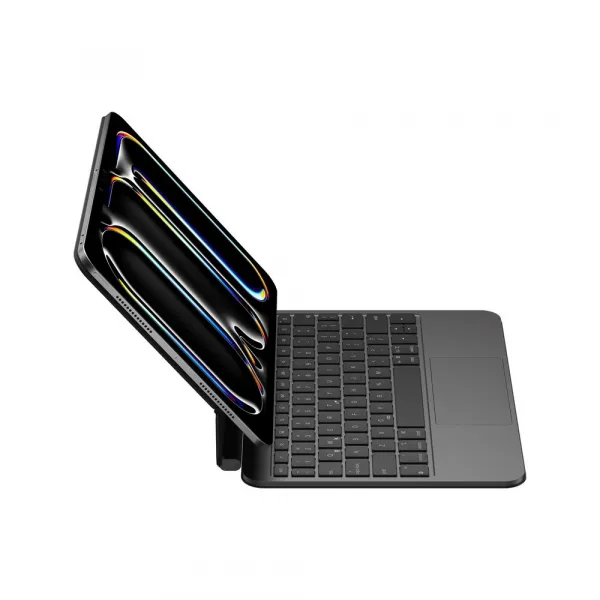 JP Magnetic Keyboard MK09 Aluminium puzdro na tablet, iPad Pro 11 2024 / 2025, čierne