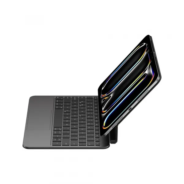 JP Magnetic Keyboard MK09 Aluminium puzdro na tablet, iPad Pro 11 2024 / 2025, čierne