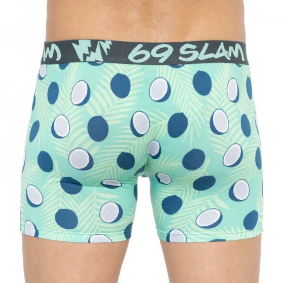 Bez obalu - Pánske boxerky 69SLAM fit bamboo coco blue M, trenky