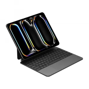 JP Magnetic Keyboard MK09 Aluminium puzdro na tablet, iPad Pro 13 2024 / 2025, čierne