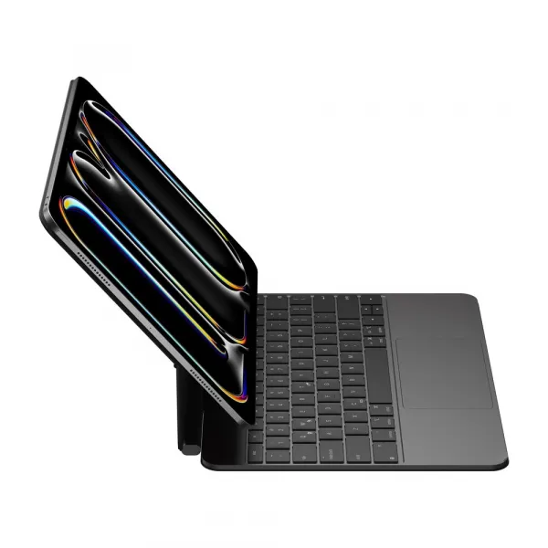 JP Magnetic Keyboard MK09 Aluminium puzdro na tablet, iPad Pro 13 2024 / 2025, čierne