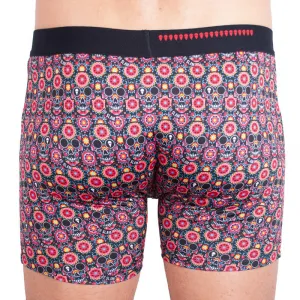 Bez obalu - Pánske boxerky 69SLAM fit flower skull S, trenky