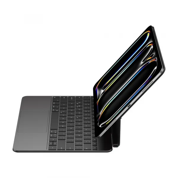JP Magnetic Keyboard MK09 Aluminium puzdro na tablet, iPad Pro 13 2024 / 2025, čierne