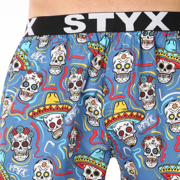 3PACK pánske trenky Styx art športová guma viacfarebné (3B18456) S, trenírky