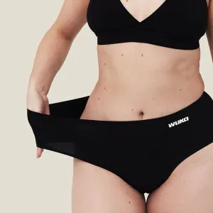 Menštruačné nohavičky WUKA bezšvové Stretch Midi Brief - Super Heavy (WUKA400) XS - L