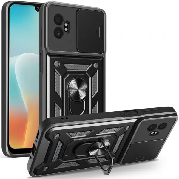 RING CAMERA Kryt s držiakom pre Samsung Galaxy Xcover 7 Pro čierny