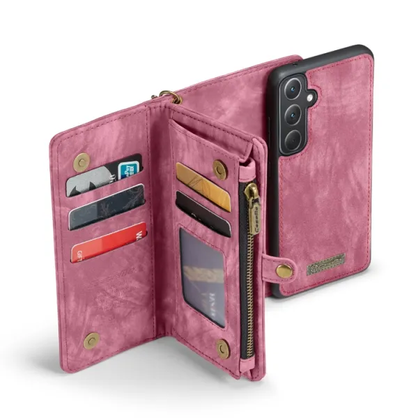 WALLET Ochranný kryt s peňaženkou 2v1 pre Samsung Galaxy A35 5G červený