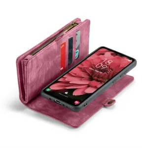 WALLET Ochranný kryt s peňaženkou 2v1 pre Samsung Galaxy A35 5G červený