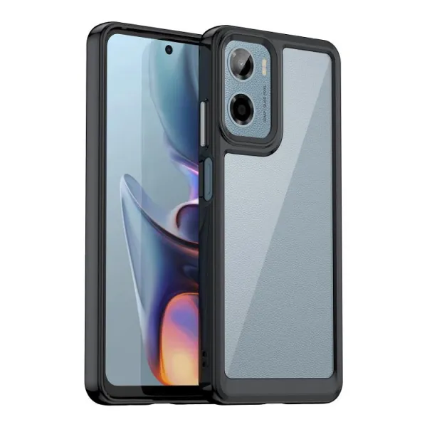 CRYSTAL Ochranný kryt pre Motorola Moto G05 / Moto E15 čierny