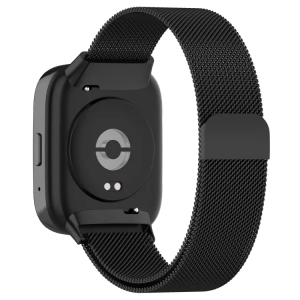 MILANESE Kovový remienok pre Xiaomi Redmi Watch 3 Active čierny