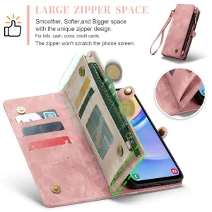WALLET Ochranný kryt s peňaženkou 2v1 pre Samsung Galaxy A15 / A15 5G ružový