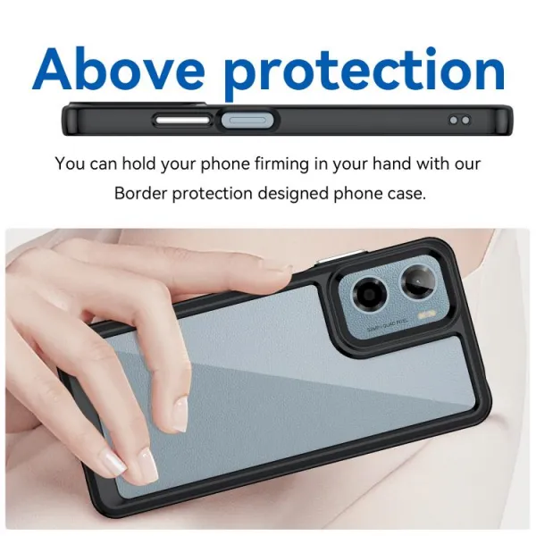 CRYSTAL Ochranný kryt pre Motorola Moto G05 / Moto E15 čierny