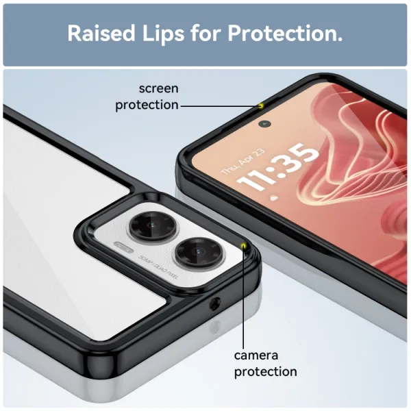 CRYSTAL Ochranný kryt pre Motorola Moto G35 5G čierny