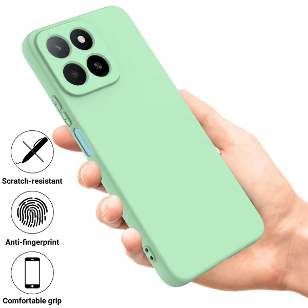 RUBBER Ochranný kryt pre Honor 400 Smart 5G / Honor X7d zelený
