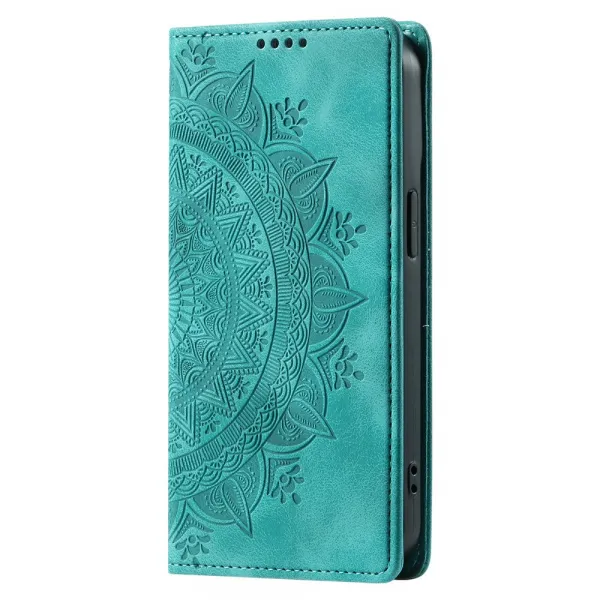 ART MANDALA Peňaženkový obal pre Xiaomi Redmi Note 13 zelený