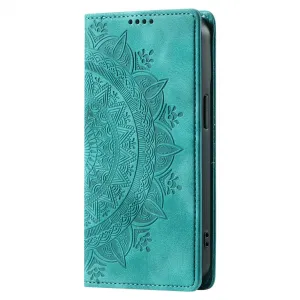 ART MANDALA Peňaženkový obal pre Xiaomi Redmi Note 13 zelený