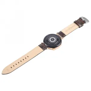 LEATHER Kožený remienok pre Garmin Lily 2 / Lily 2 Active Brown Bamboo Grain