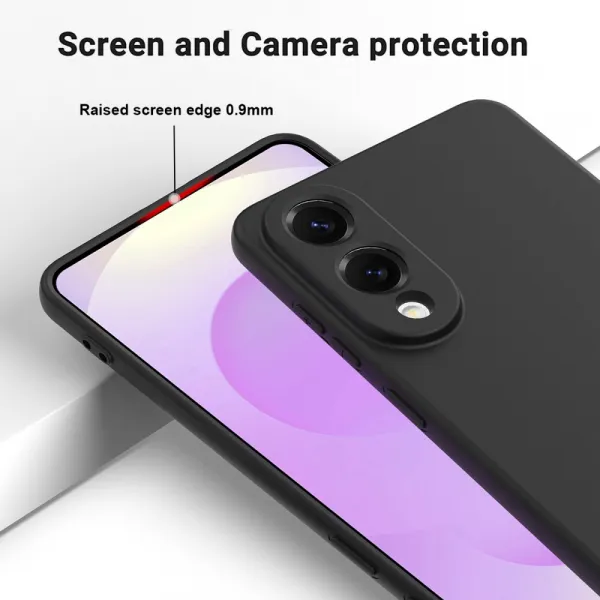 RUBBER Ochranný kryt pre Samsung Galaxy S25 Edge čierny