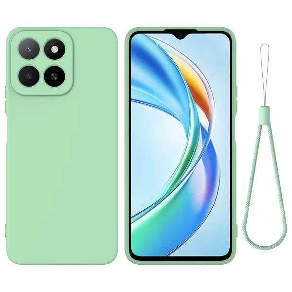 RUBBER Ochranný kryt pre Honor 400 Smart 5G / Honor X7d zelený