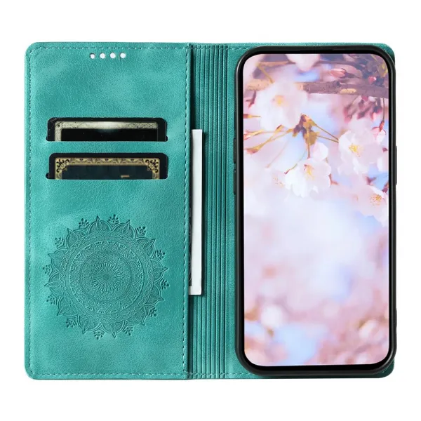 ART MANDALA Peňaženkový obal pre Xiaomi Redmi Note 13 zelený