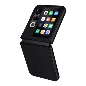 LEATHER Ochranný kryt pre ZTE Nubia Flip 2 5G čierny