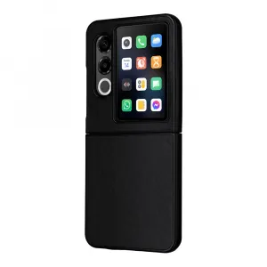LEATHER Ochranný kryt pre ZTE Nubia Flip 2 5G čierny