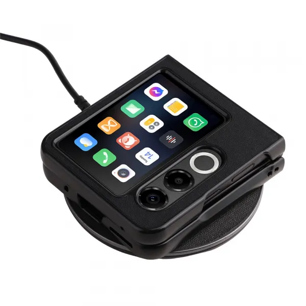 LEATHER Ochranný kryt pre ZTE Nubia Flip 2 5G čierny