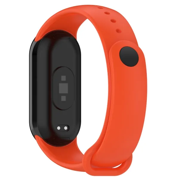 SILICONE Vymeniteľný remienok pre Xiaomi Smart Band 9 oranžový