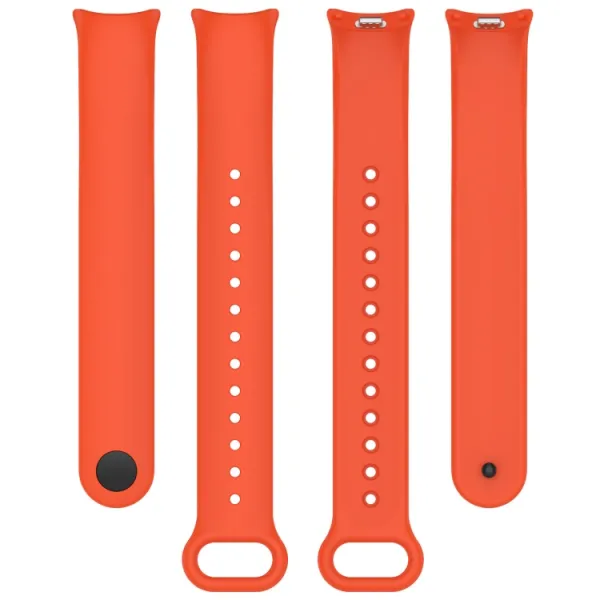 SILICONE Vymeniteľný remienok pre Xiaomi Smart Band 9 oranžový